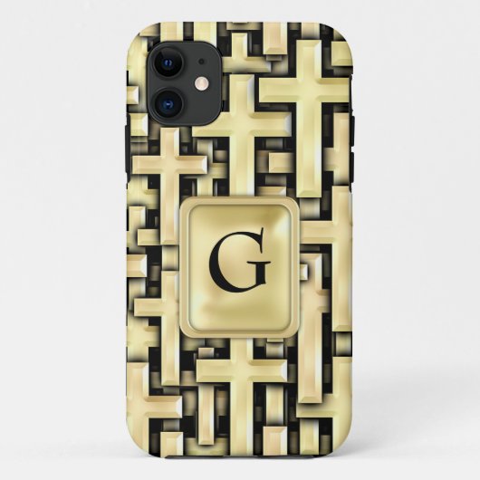 Golden Crosses Case-Mate iPhone Case (Achterkant)