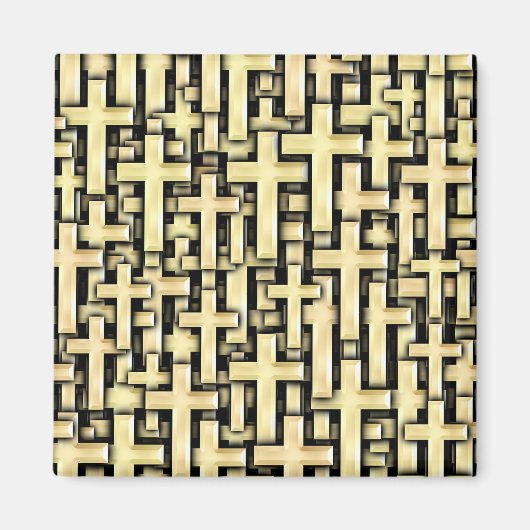 Golden Crosses Magneet (Voorkant)