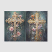 Golden Crosses Tissuepapier (Voorkant)