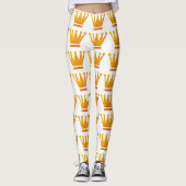 Golden Crown Aangepaste Leggings (Voorkant)