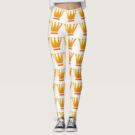 Golden Crown Aangepaste Leggings