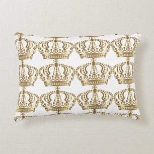 Golden Crown Accent Pillow Kussen