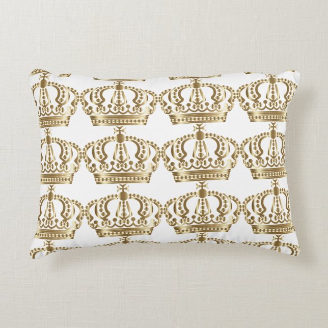 Golden Crown Accent Pillow Kussen (Voorkant)