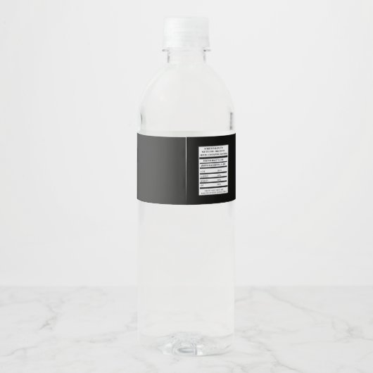 Golden Crown Baby jongen douche water-fles labels Waterfles Etiket (Achterkant)