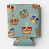 Golden Crown Barok Mode Textuur Blikjeskoeler (Achterkant)