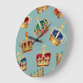 Golden Crown Barok Mode Textuur Grote Klok (Hoek)