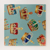 Golden Crown Barok Mode Textuur Legpuzzel (Horizontaal)