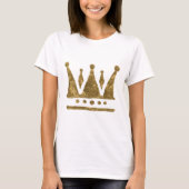 Golden Crown Basic T-shirt, wit T-shirt (Voorkant)