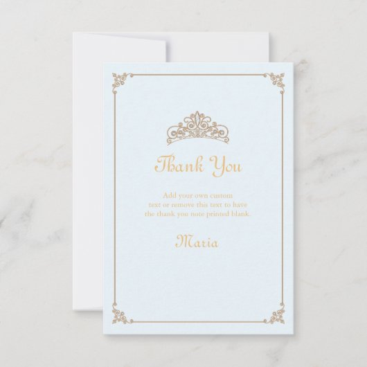 Golden Crown, bedankt kaarten (Voorkant)