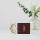 Golden Crown Business of Calling Card Contactkaartje (Staand voorkant)