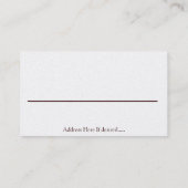 Golden Crown Business of Calling Card Contactkaartje (Achterkant)