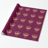 Golden Crown Cadeaupapier (Uitgerold)