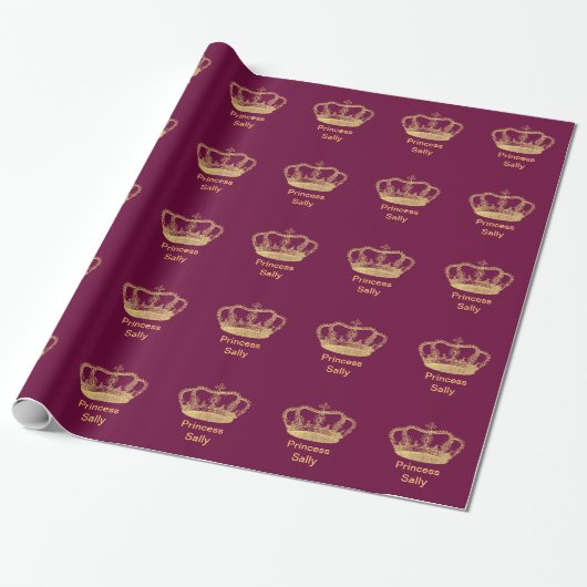 Golden Crown Cadeaupapier (Uitgerold)