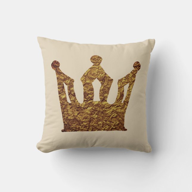 Golden Crown Cushion Kussen (Voorkant)