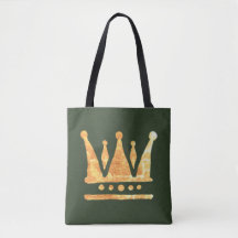 Golden Crown Custom All-Over-Print Canvas tas