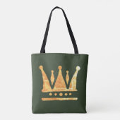 Golden Crown Custom All-Over-Print Canvas tas (Achterkant)