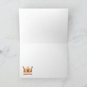 Golden Crown Custom Briefkaart (Binnen)
