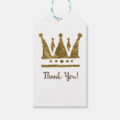 Golden Crown Custom Gift Labels Cadeaulabel (Voorkant)