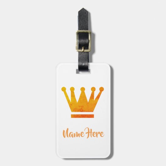 Golden Crown Drawing Luggae Labels (Voorkant verticaal)