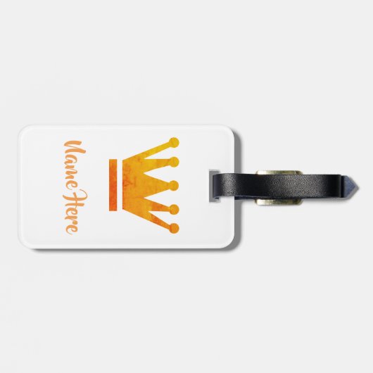 Golden Crown Drawing Luggae Labels (Achterkant horizontaal)