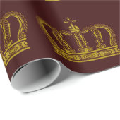 Golden Crown en jouw ideeën Cadeaupapier (Rol Hoek)