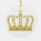 Golden Crown en jouw ideeën Keramisch Ornament (Voorkant)