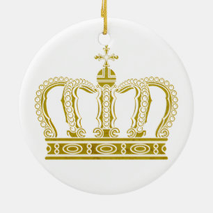 Golden Crown en jouw ideeën Keramisch Ornament