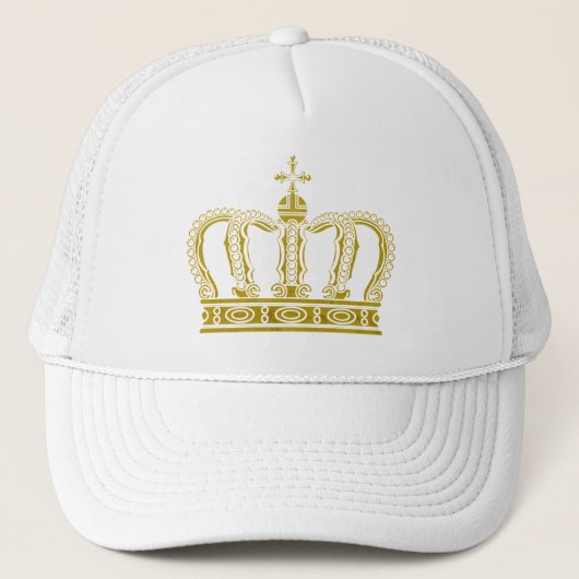 Golden Crown en jouw ideeën Trucker Pet (Voorkant)