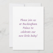 Golden Crown "Het is een prinses" met wizardletter Kaart (Achterkant)