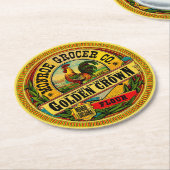 Golden Crown High Patent Flour Ronde Kartonnen Onderzetter (Gebogen)
