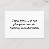 Golden Crown II Receptie Plaats kaarten Plaatskaartje (Achterkant)