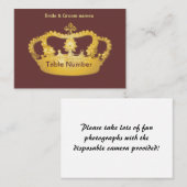 Golden Crown II Receptie Plaats kaarten Plaatskaartje (Voorkant / Achterkant)