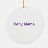 Golden Crown "It's a Prince" met Wizard font Keramisch Ornament (Achterkant)