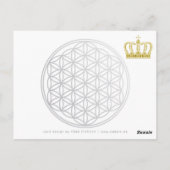 Golden Crown + jouw tekst & afbeelding Briefkaart (Achterkant)