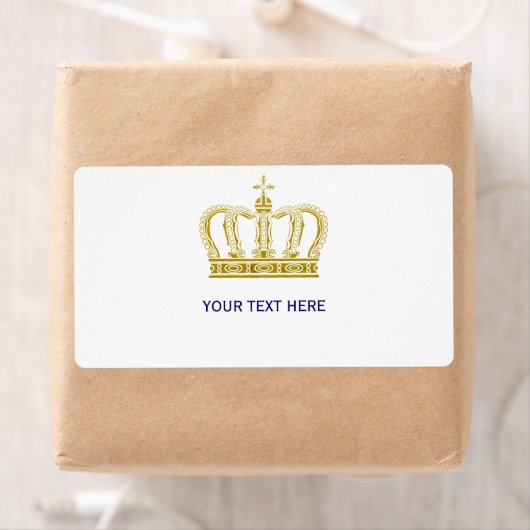 Golden Crown + jouw tekst Etiket (Insitu)