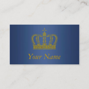 Golden Crown + jouw tekst Visitekaartje