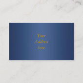 Golden Crown + jouw tekst Visitekaartje (Achterkant)