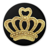 Golden Crown Keramische Knop (Voorkant)