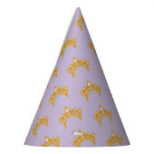 Golden Crown Lilac Girl Princess Birthday Hat Feesthoedjes (Links)