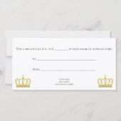 Golden Crown - luxe royal (Achterkant)