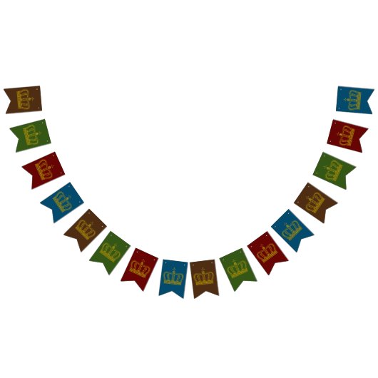 Golden Crown - luxe royal 1 Vlaggetjes (Alle)