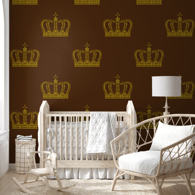 Golden Crown - luxe royal 1a Behang (Kinderen)