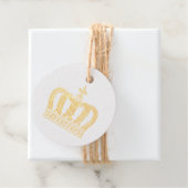 Golden Crown - luxe royal 2 Bedankjes Labels (Met doos)