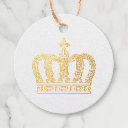 Golden Crown - luxe royal 2 Bedankjes Labels (Voorkant)