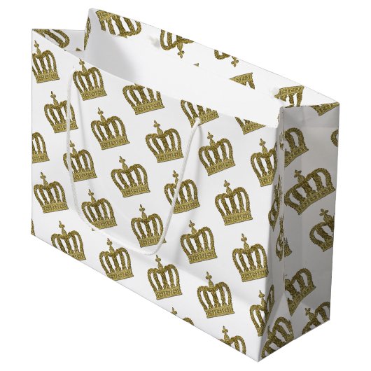 Golden Crown - luxe royal 2 Groot Cadeauzakje (Voorkant Gekanteld)