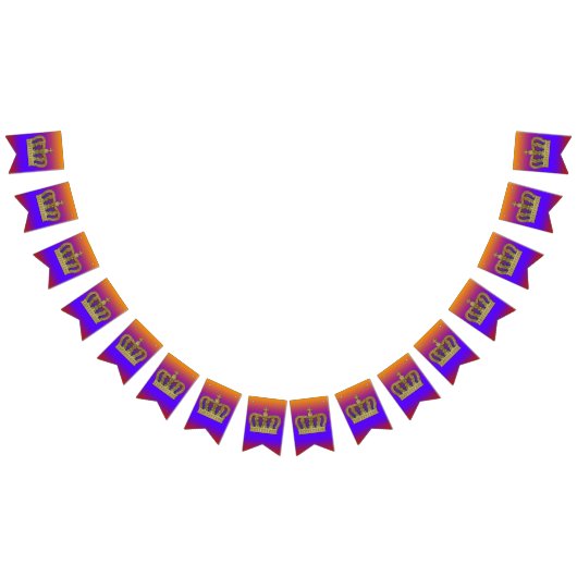 Golden Crown - luxe royal 4 Vlaggetjes (Alle)