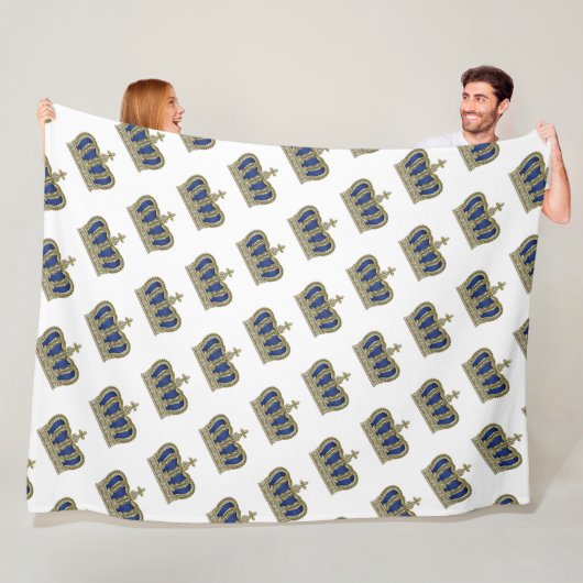 Golden Crown - luxe royal 5 Fleece Deken (In situ)