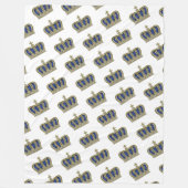 Golden Crown - luxe royal 5 Fleece Deken (Voorkant)