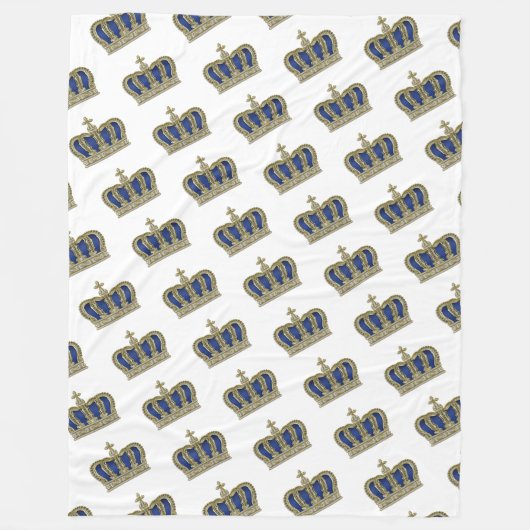 Golden Crown - luxe royal 5 Fleece Deken (Voorkant)