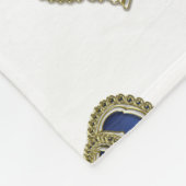 Golden Crown - luxe royal 5 Fleece Deken (Hoek)